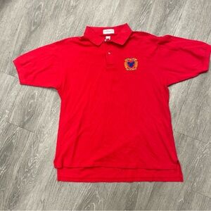 Vintage Disney Store Mickey Mouse Golf Polo Men’s Size Large Red  Shirt XL